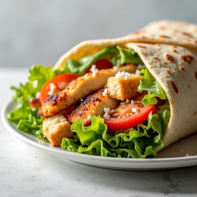 Crispy Chicken Caesar Wrap