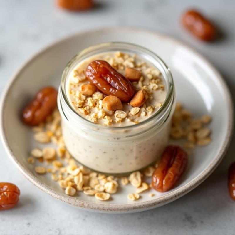Creamy High-Protein Butterscotch Overnight Oats