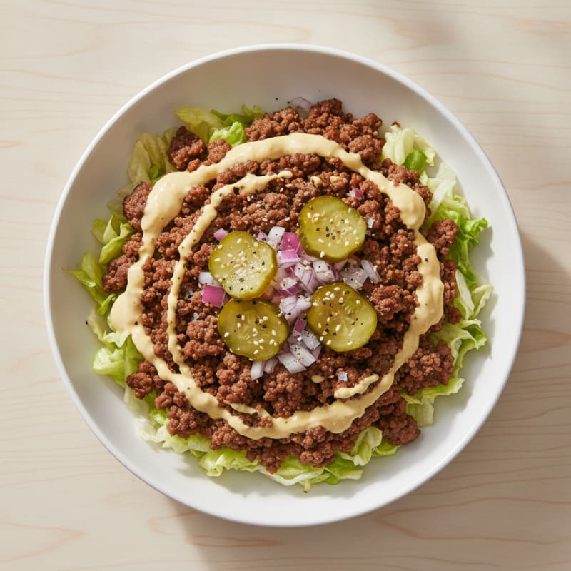 Big Mac-Style Burger Bowl
