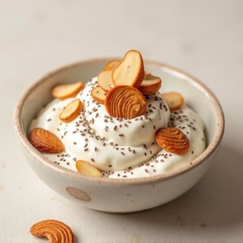 Vanilla Protein Yogurt with Chia and Almonds