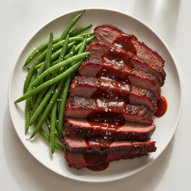 Slow-Smoked Texas Brisket with BBQ Glaze