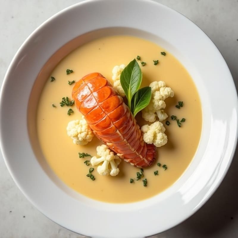 Silky Cauliflower Lobster Bisque