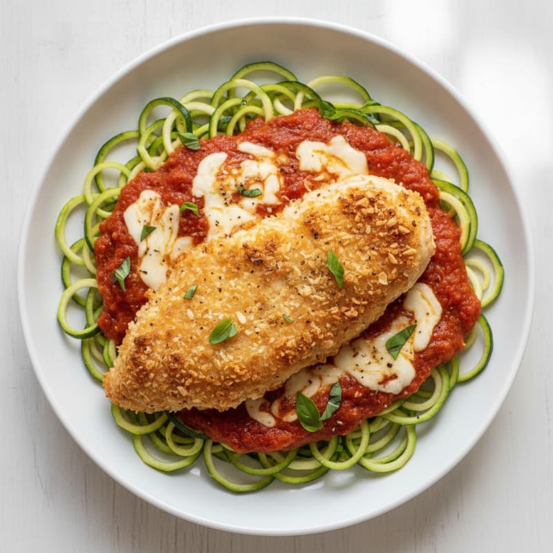 Parmesan-Crusted Chicken with Marinara