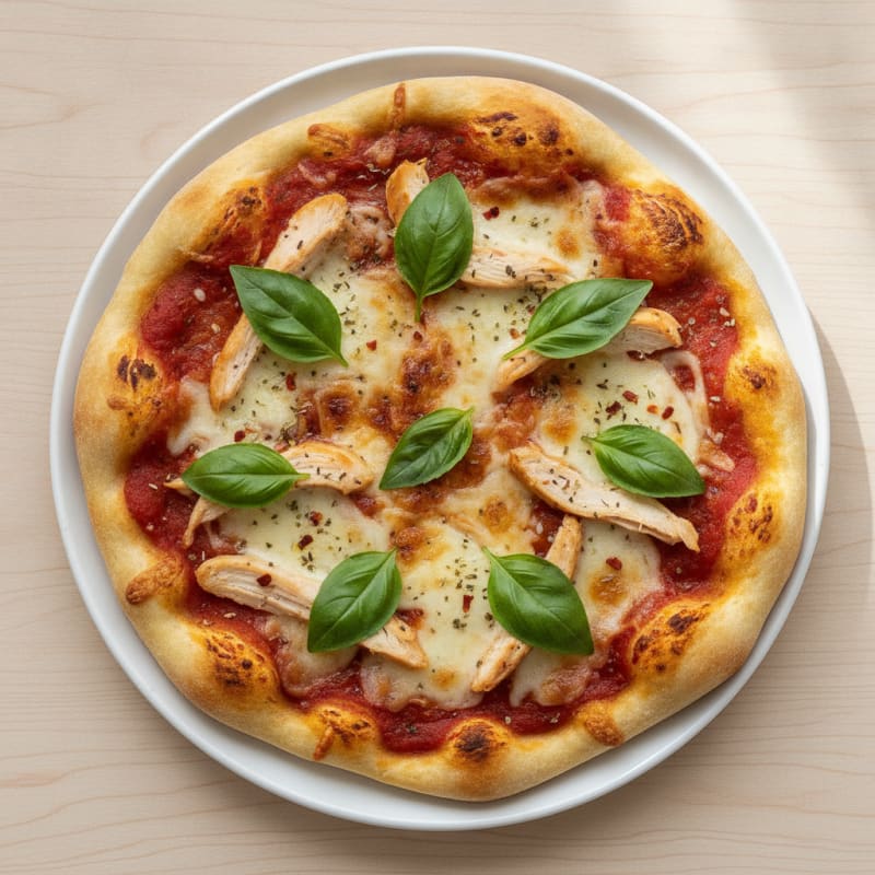 Garlic Naan Cheese Pizza