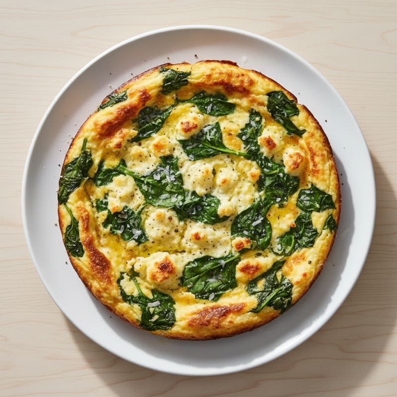 Creamy Spinach and Egg Cottage Bake