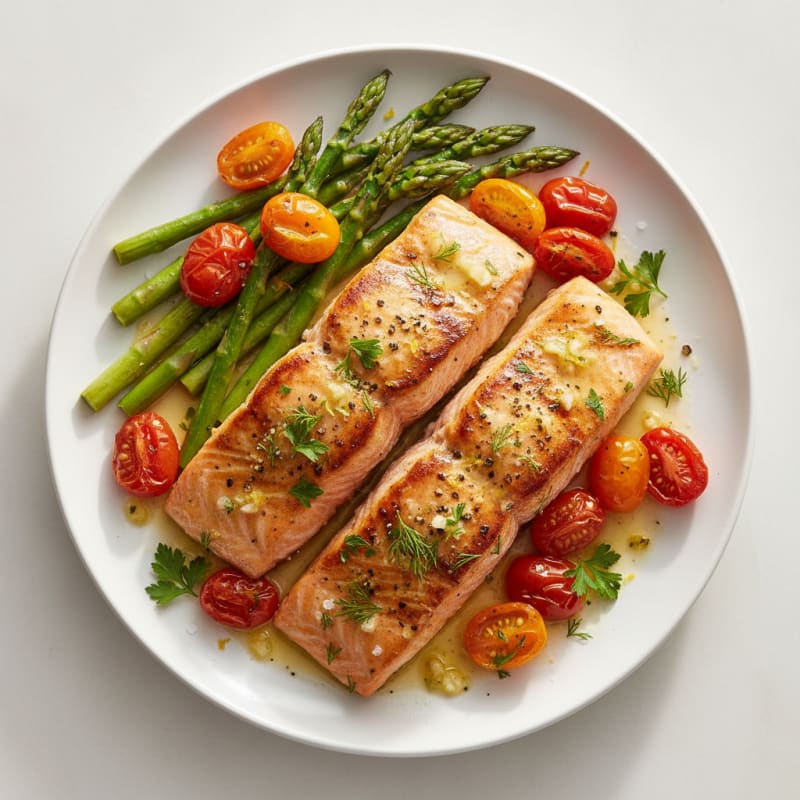 Golden Lemon-Herb Grilled Salmon