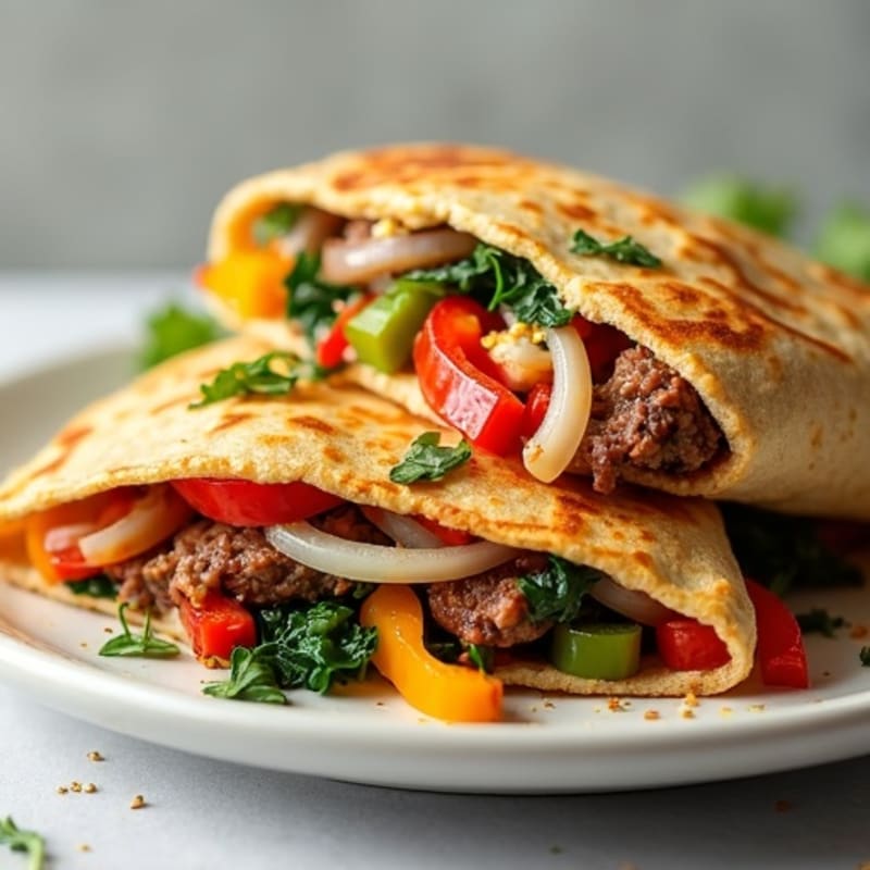 Lean Steak & Loaded Veggie Crispy Quesadillas