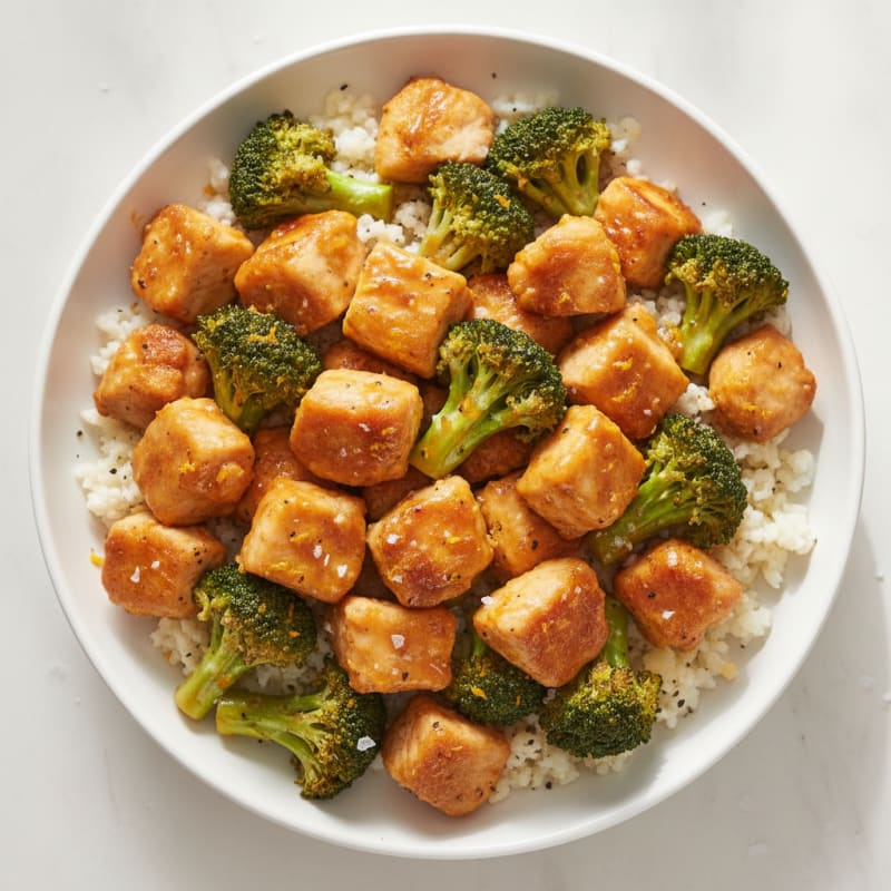 Baked Orange Chicken with Broccoli