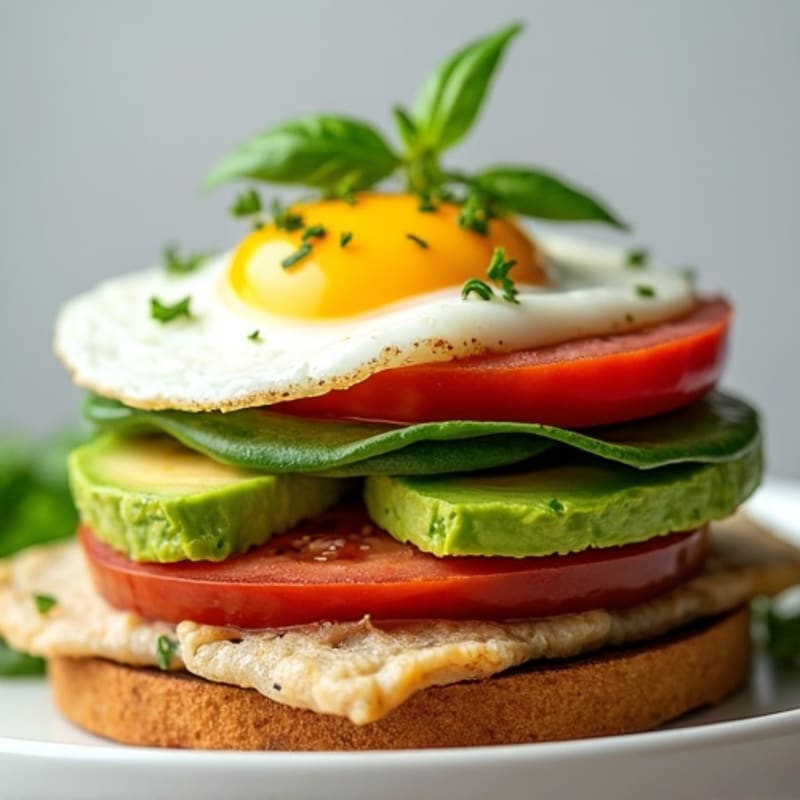 Herb-Roasted Turkey and Avocado Stack