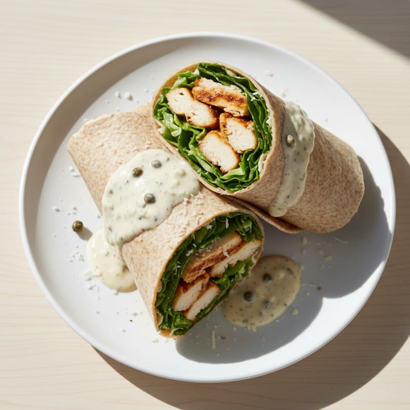 Chicken Caesar Salad Tortilla Wrap