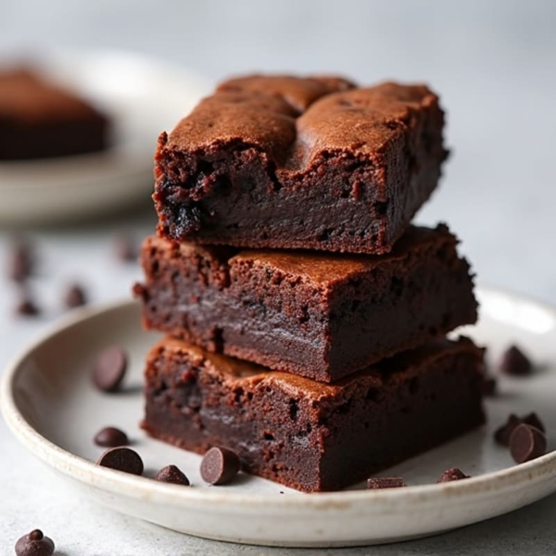 Fudgy Black Bean Protein Brownies