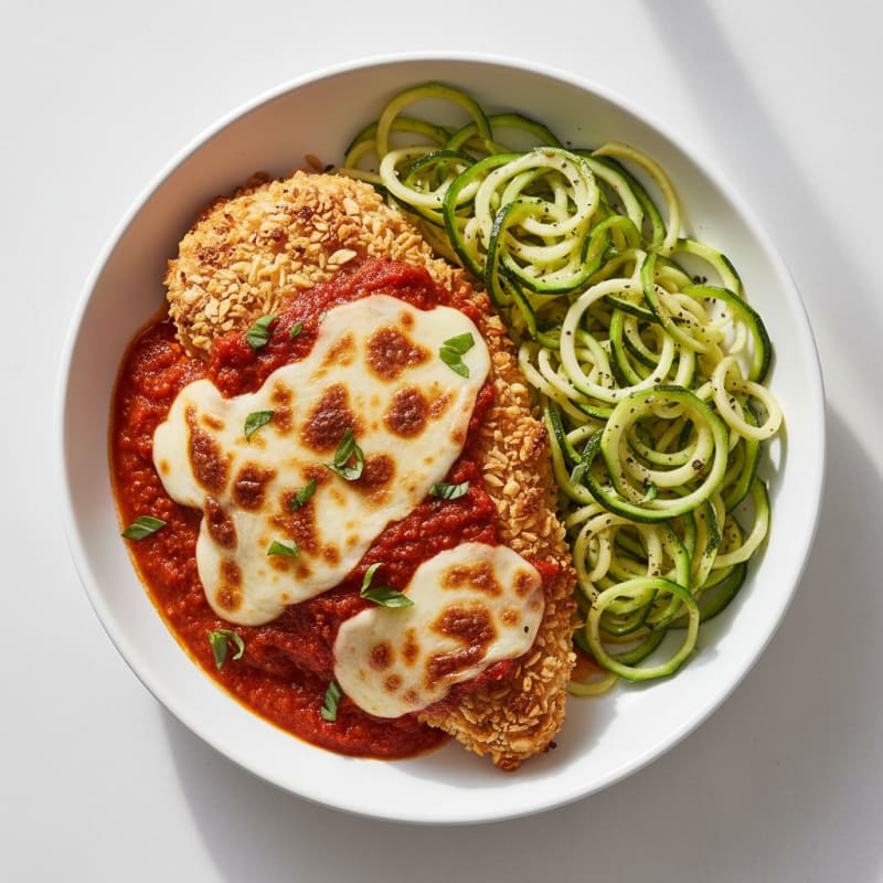 Crispy Baked Chicken Parmesan with Zesty Marinara
