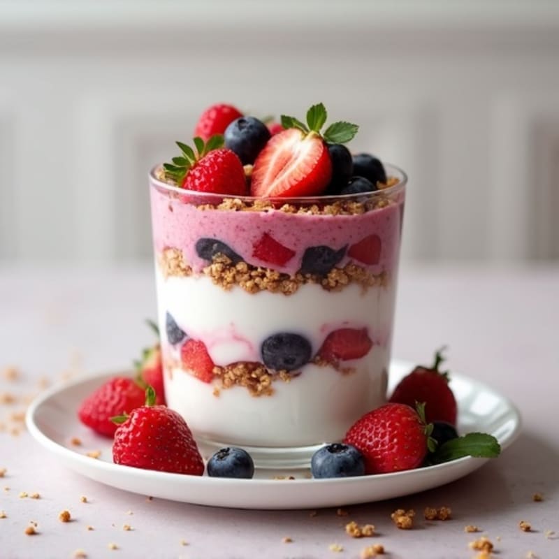 Creamy Berry Protein Parfait