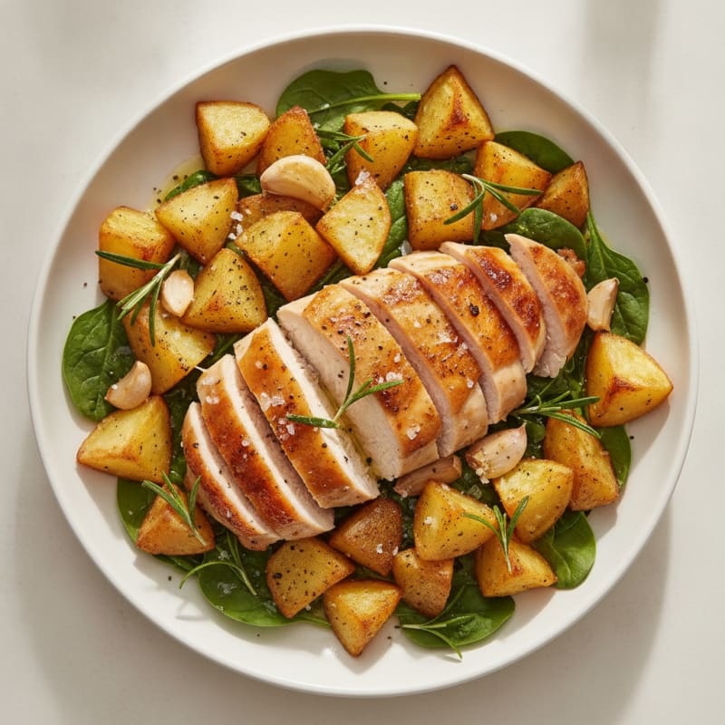 Garlic Herb Roasted Chicken and Potatoes