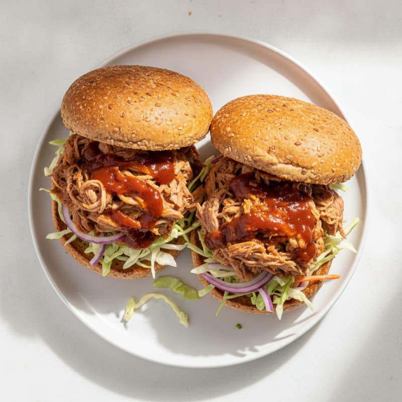 Slow-Cooked BBQ Pulled Pork Sandwiches