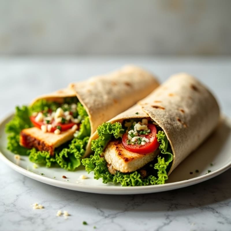 Healthy Grilled Chicken Caesar Wrap