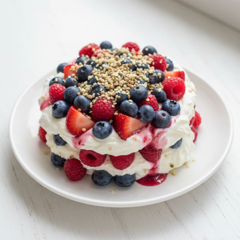 Creamy Greek Yogurt Protein Parfait with Berries