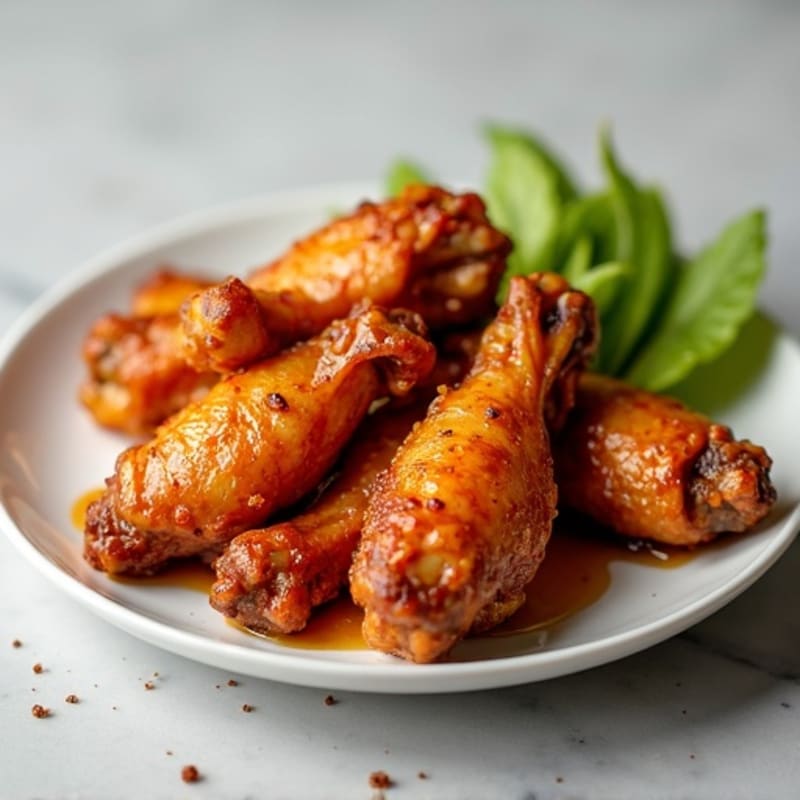Crispy Baked Honey-Garlic Chicken Wings