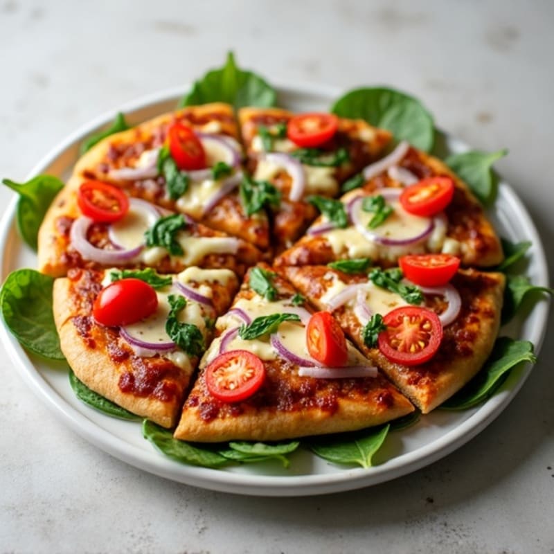 Healthy BBQ Ranch Chicken Pizza