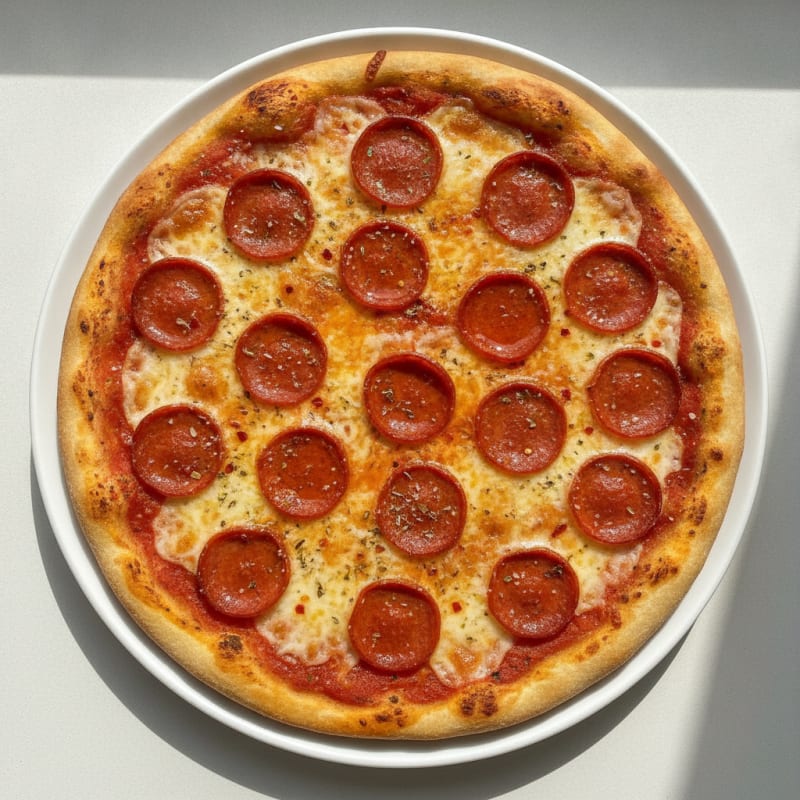 Classic Pepperoni Pizza with Mozzarella