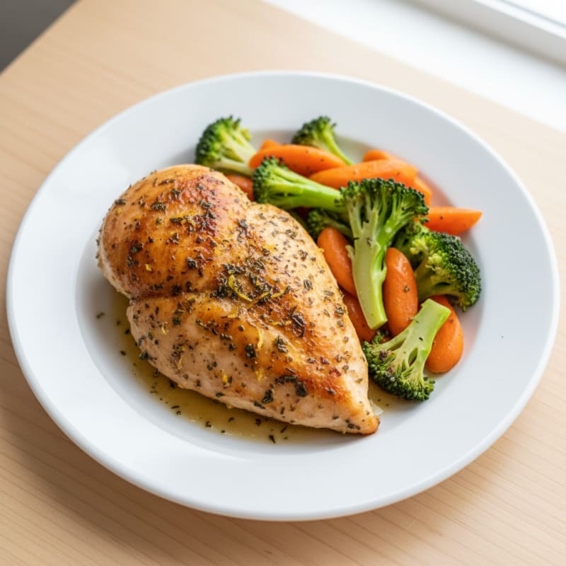 Crispy Lemon-Herb Roasted Chicken