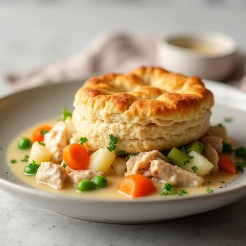 Healthy Chicken Pot Pie with Vegetables