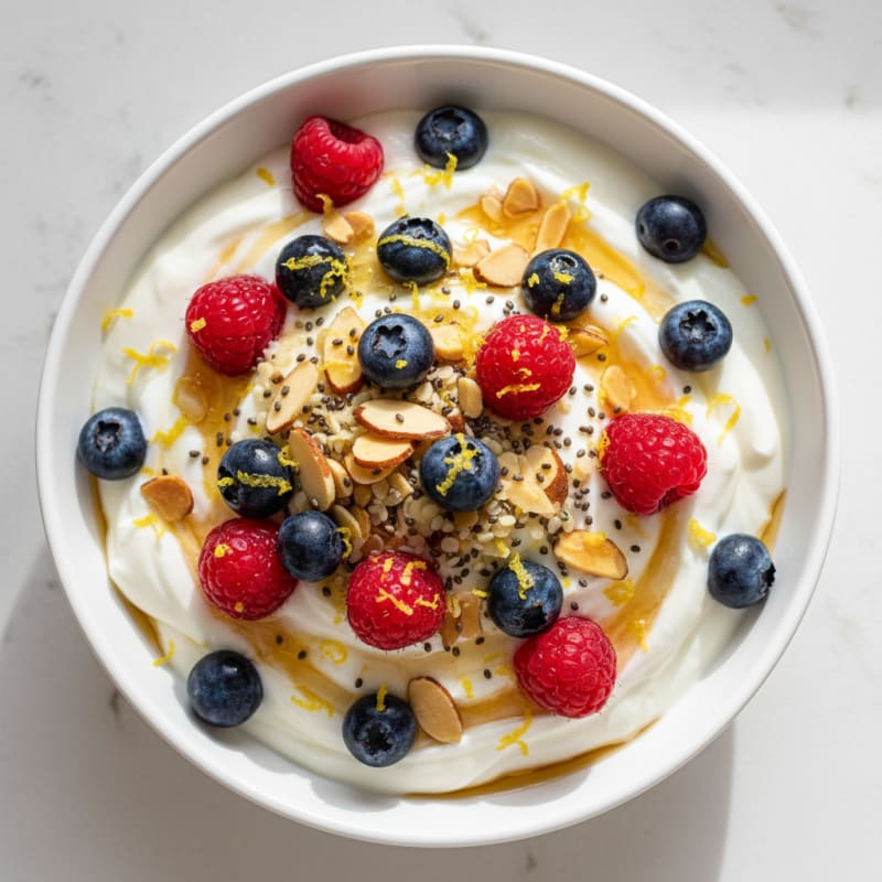 Zesty Lemon Berry Yogurt Parfait