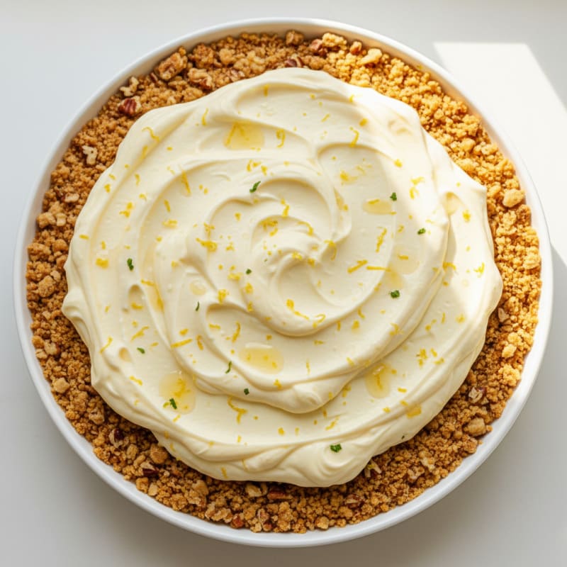 Zesty Lemon Cream Pie with Crunchy Graham Crust
