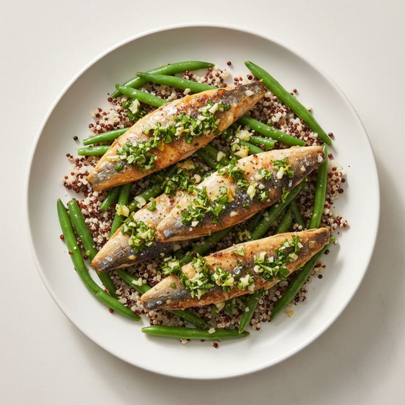 Pan-Seared Sardines with Lemon-Herb Gremolata