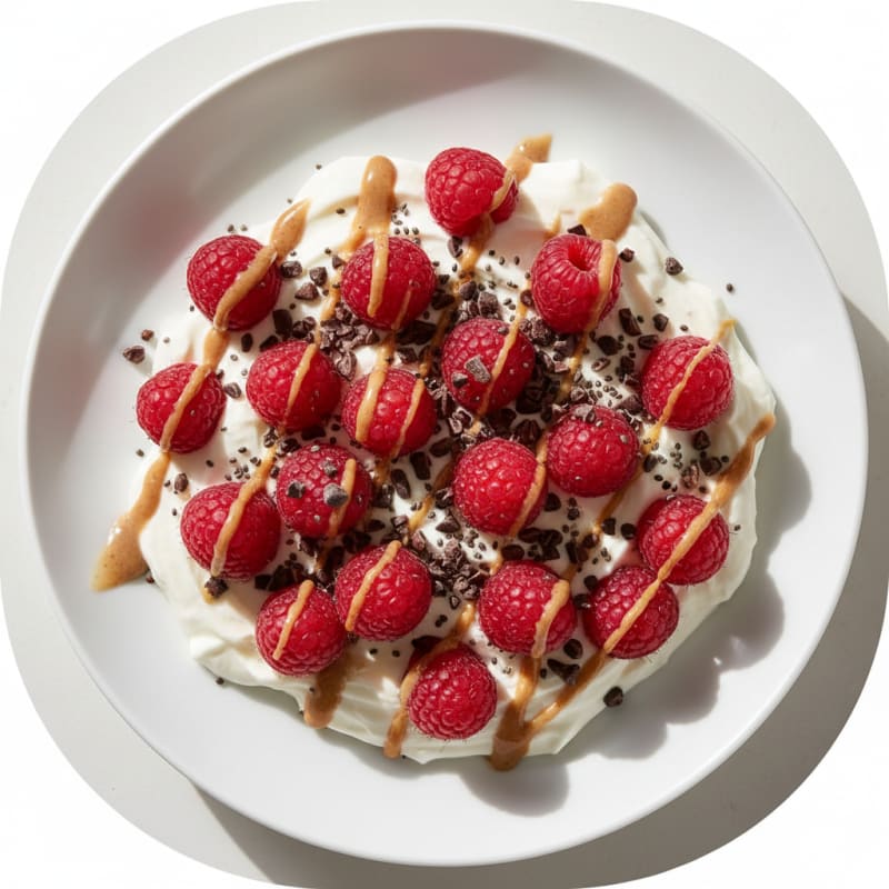 Greek Yogurt Protein Mousse with Berries