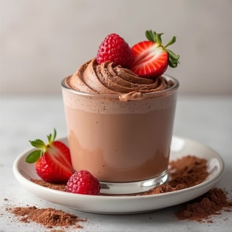 Creamy Chocolate Protein Mousse with Greek Yogurt