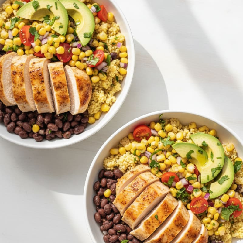 Black Bean and Corn Salsa Bowls