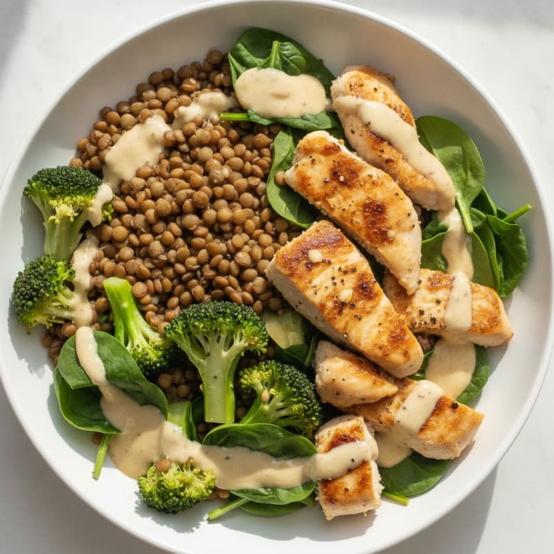 Lentil and Vegetable Power Bowl
