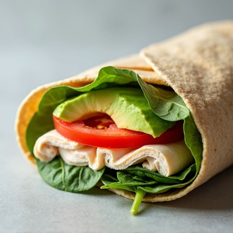 Lean Turkey and Creamy Avocado Wrap