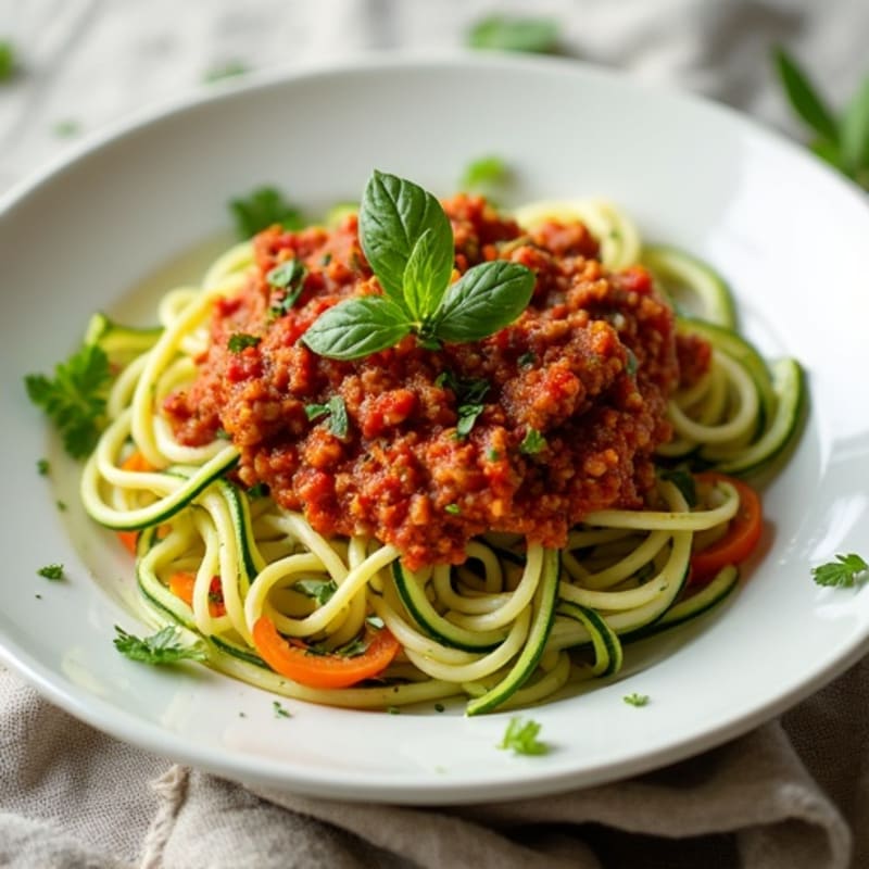 Protein-Packed Turkey Bolognese with Zucchini Noodles