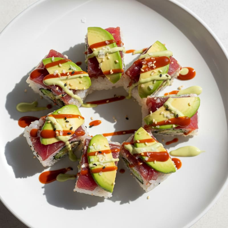 Zesty Fresh Tuna Sushi Rolls