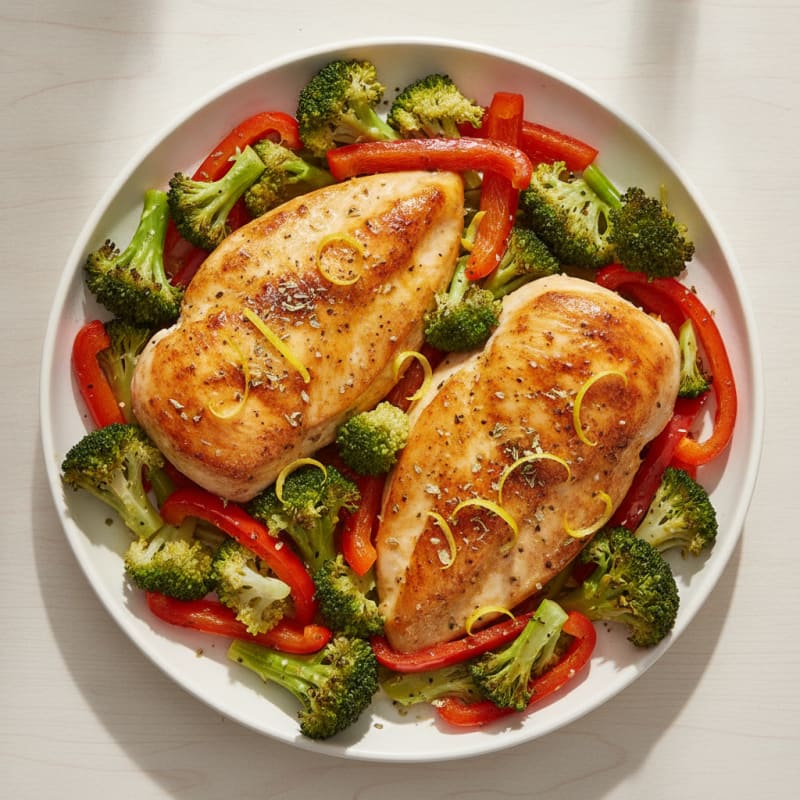 Sheet Pan Lemon Herb Chicken and Veggies
