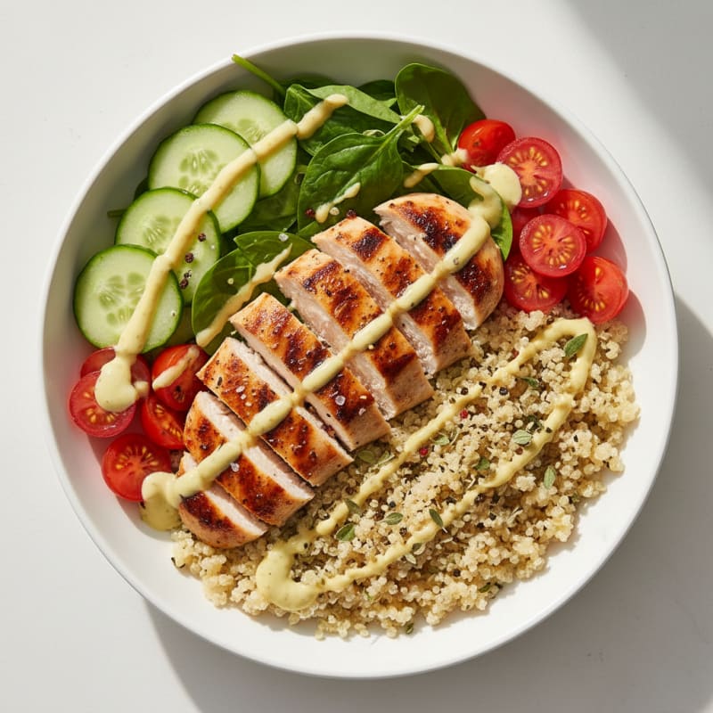 Grilled Chicken and Quinoa Power Bowl