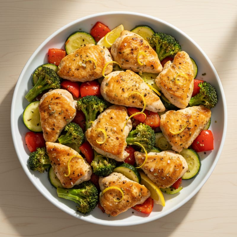 Sheet Pan Lemon Herb Chicken and Veggies