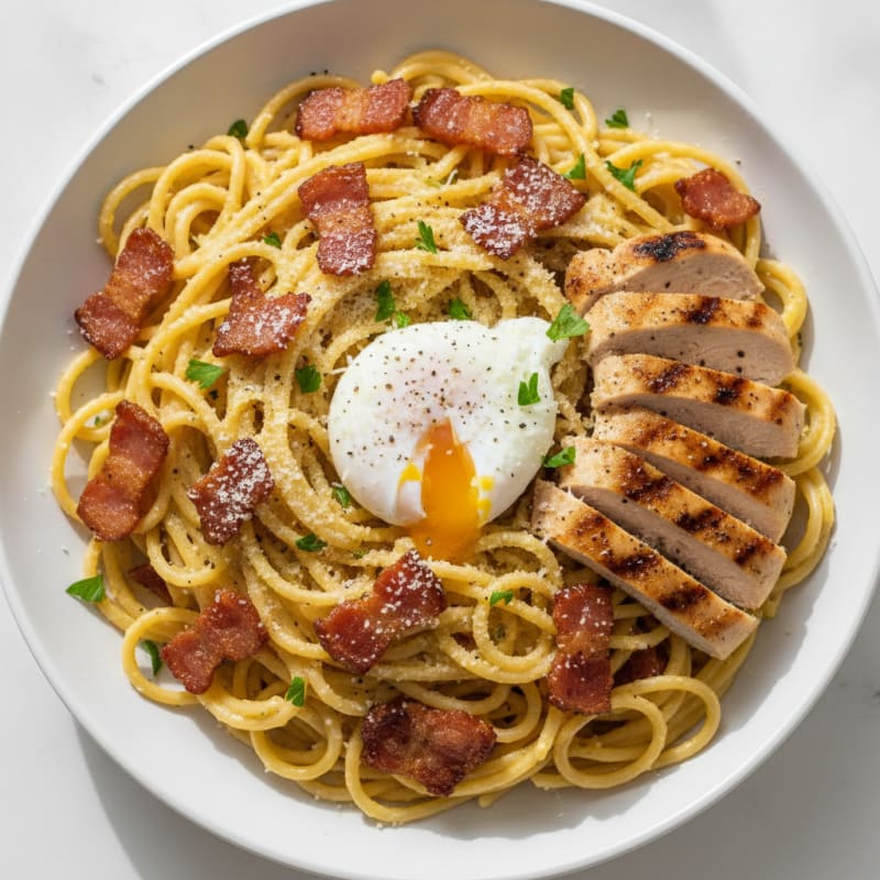 Classic Carbonara with Pancetta and Egg