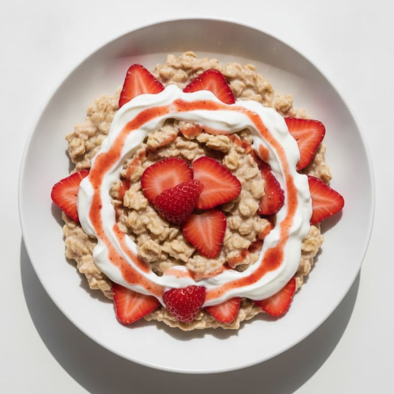 Strawberry Shortcake Overnight Oats