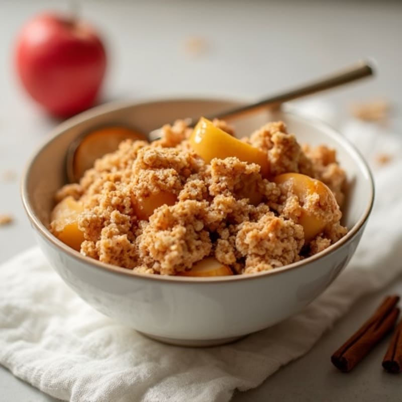 Cinnamon-Spiced Baked Apple Oatmeal Crumble