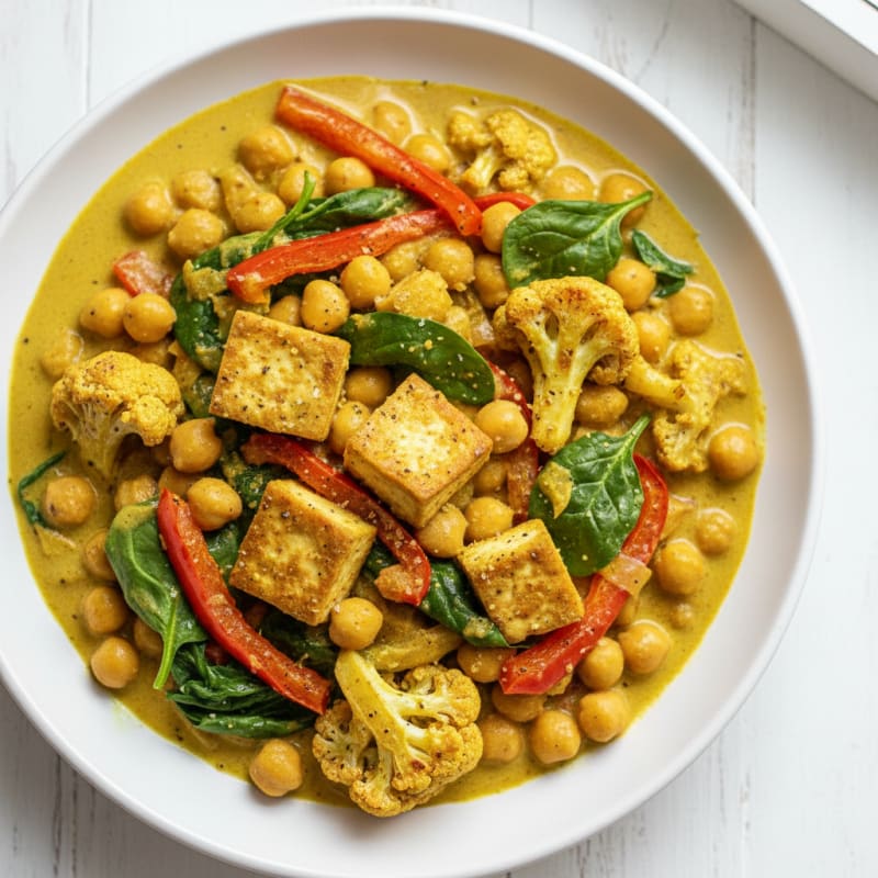 Roasted Vegetable and Chickpea Curry