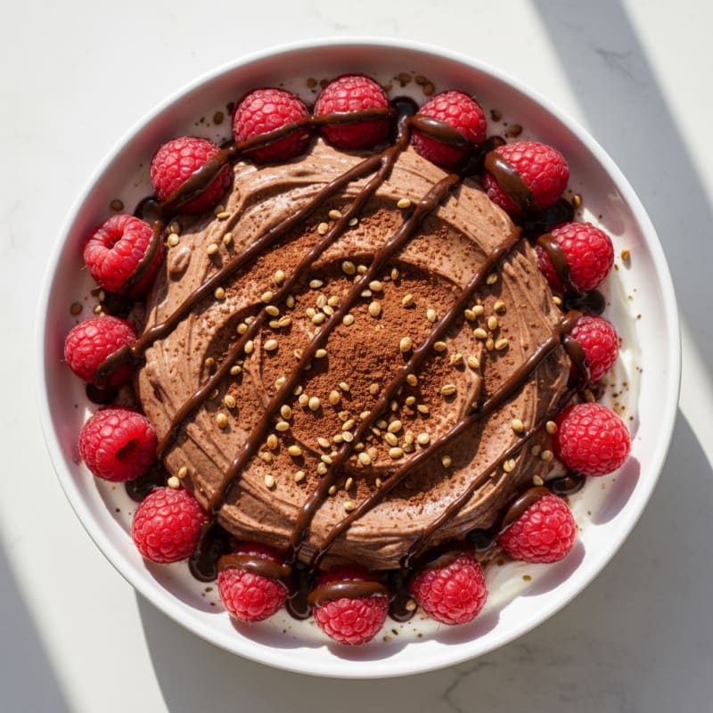 Silky Chocolate Protein Greek Yogurt Parfait