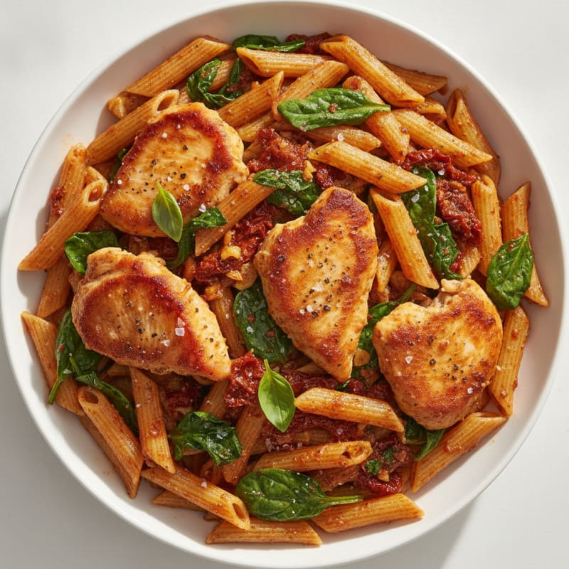 Sun-Dried Tomato Pesto Chicken Pasta