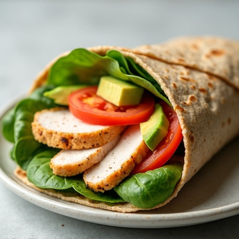 Lean Turkey and Creamy Avocado Wrap