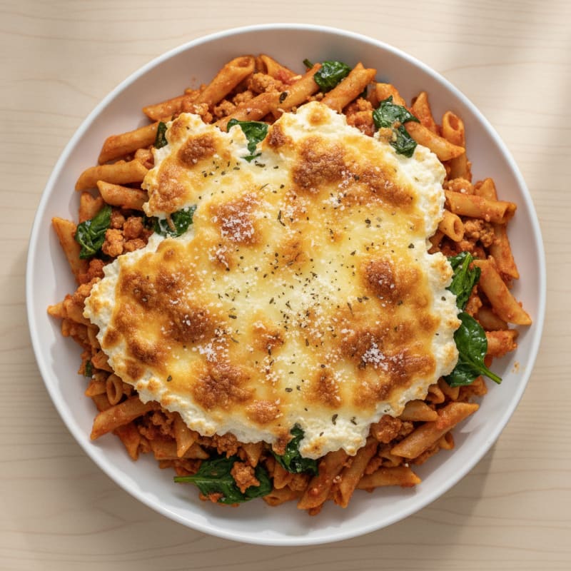 Classic Baked Ziti with Ricotta