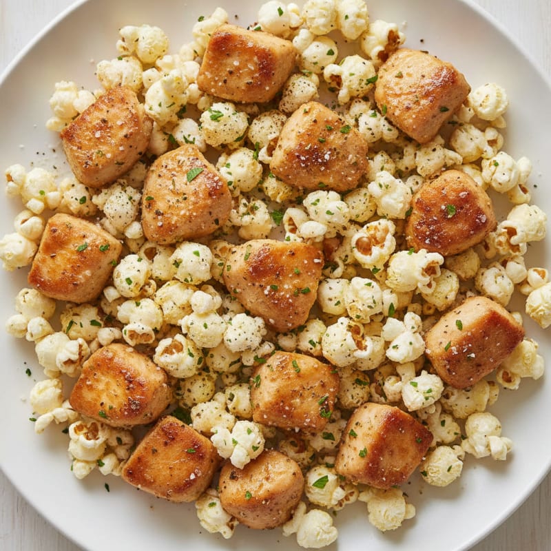 Garlic Herb Parmesan Popcorn