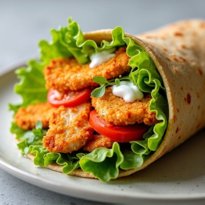 Crispy Buffalo Ranch Chicken Wrap
