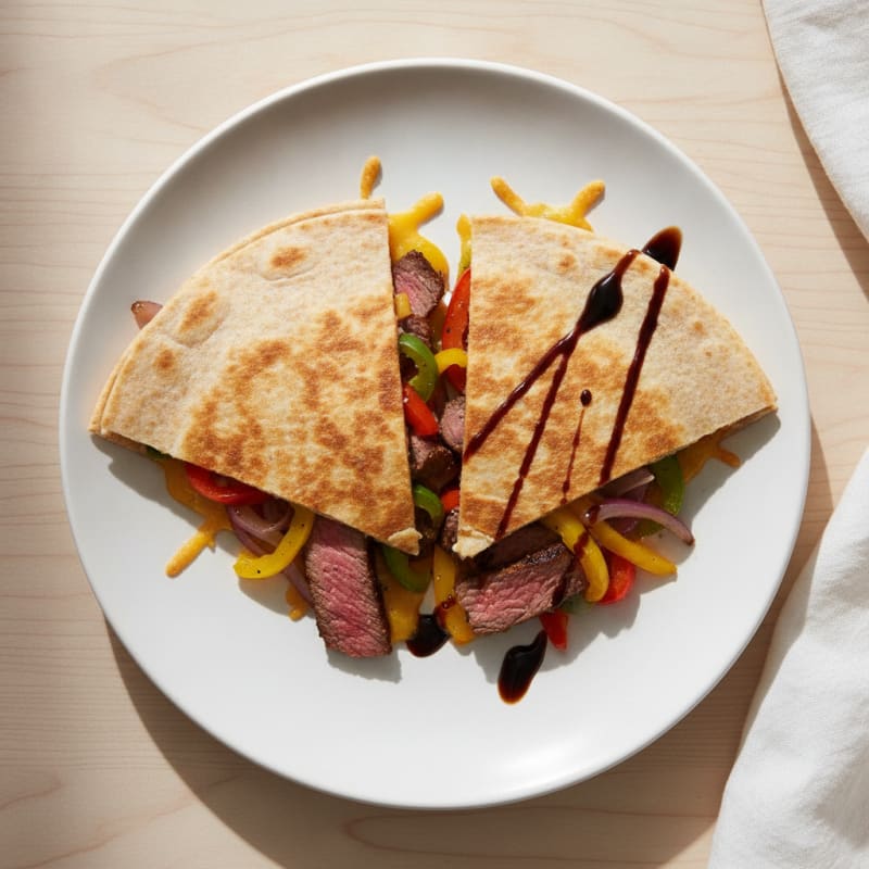Seared Steak and Pepper Quesadillas